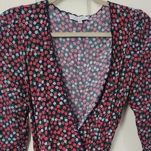 & other stories Strawberry wrap dress